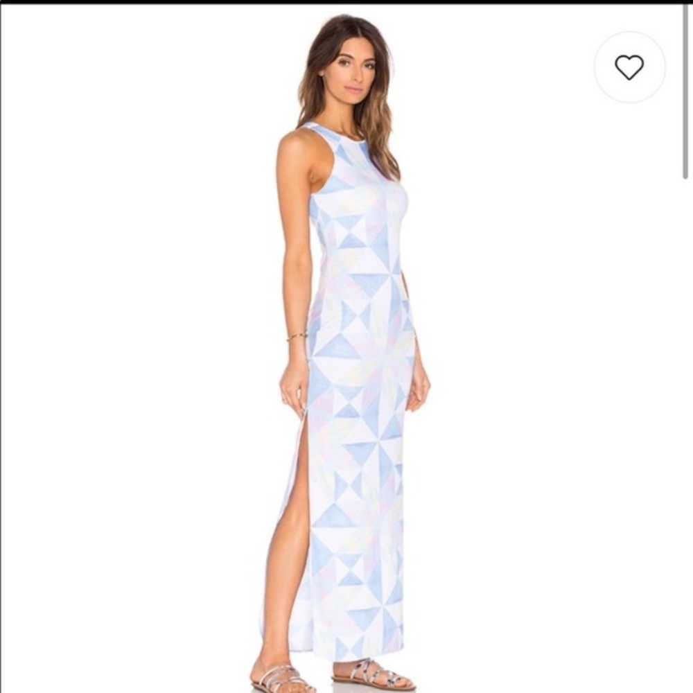 Mara Hoffman Fractals Column Maxi Dress, XS